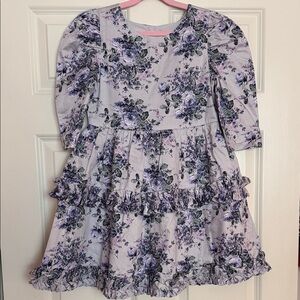 Janie and Jack Floral Purple Girls Dress, size 10, NWT